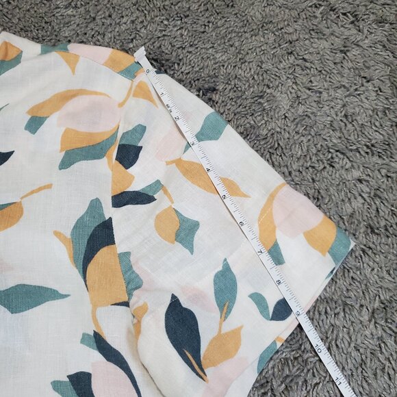 Rachel Zoe 100% Linen Button Front Mini Dress - Medium - Picture 7 of 8